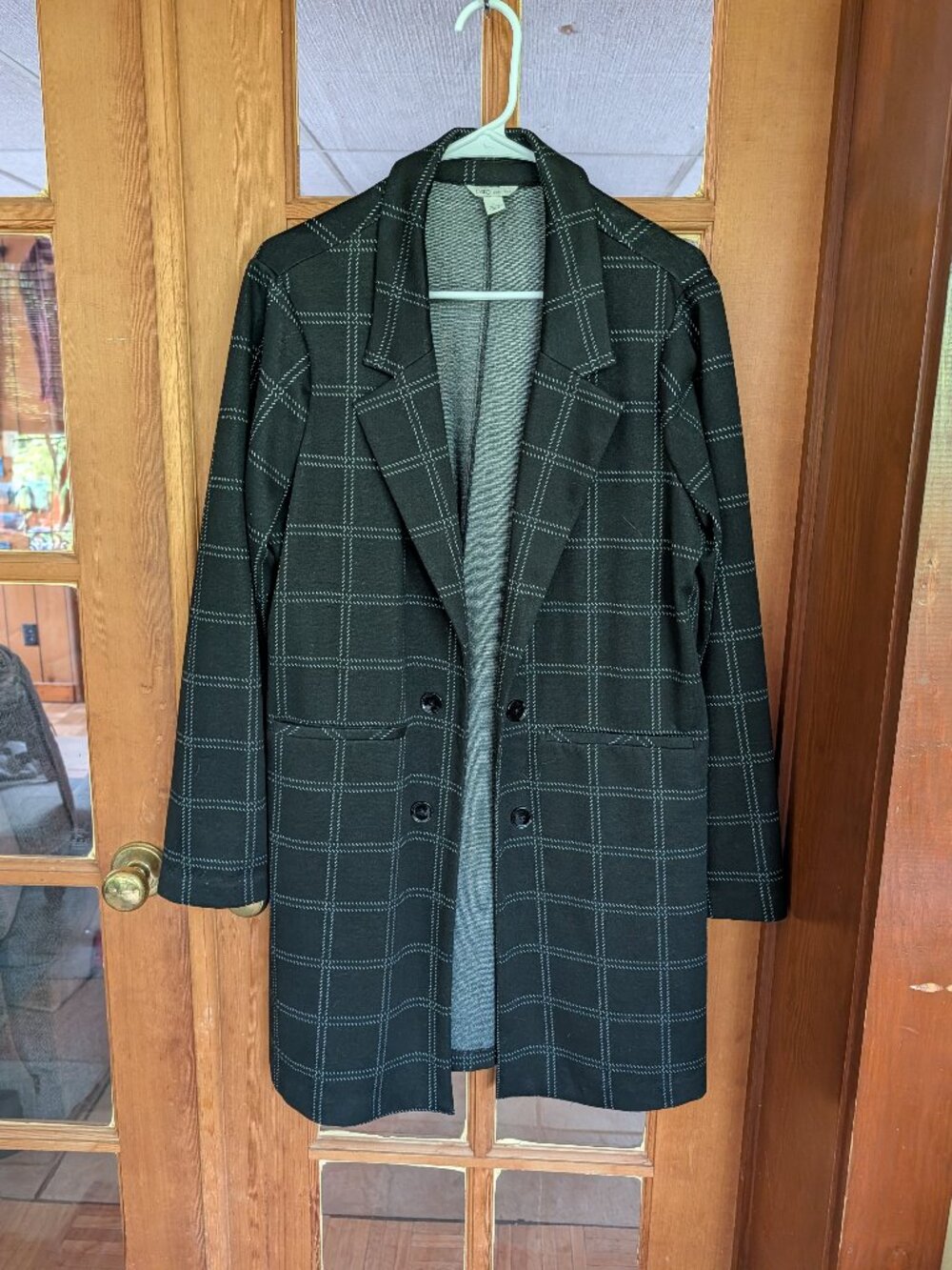 Cato Black Checkered Jacket